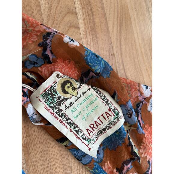 New Aratta Silent Journey Size XS Beautifully Detailed Long Sleeve Tunic Boho - Picture 7 of 13